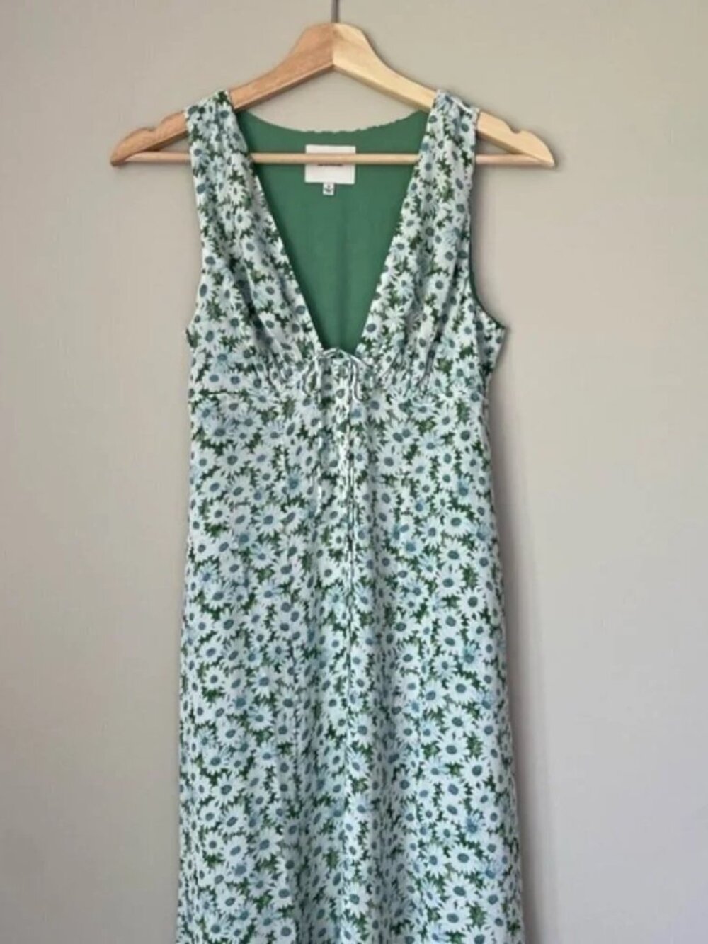 Reformation Ceara Midi Dress – Daisy Meadow Green Floral | Size 0 - Picture 12 of 13